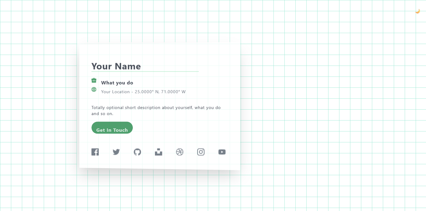Profile card