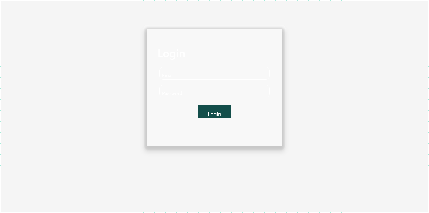 Login page with glassmorphism