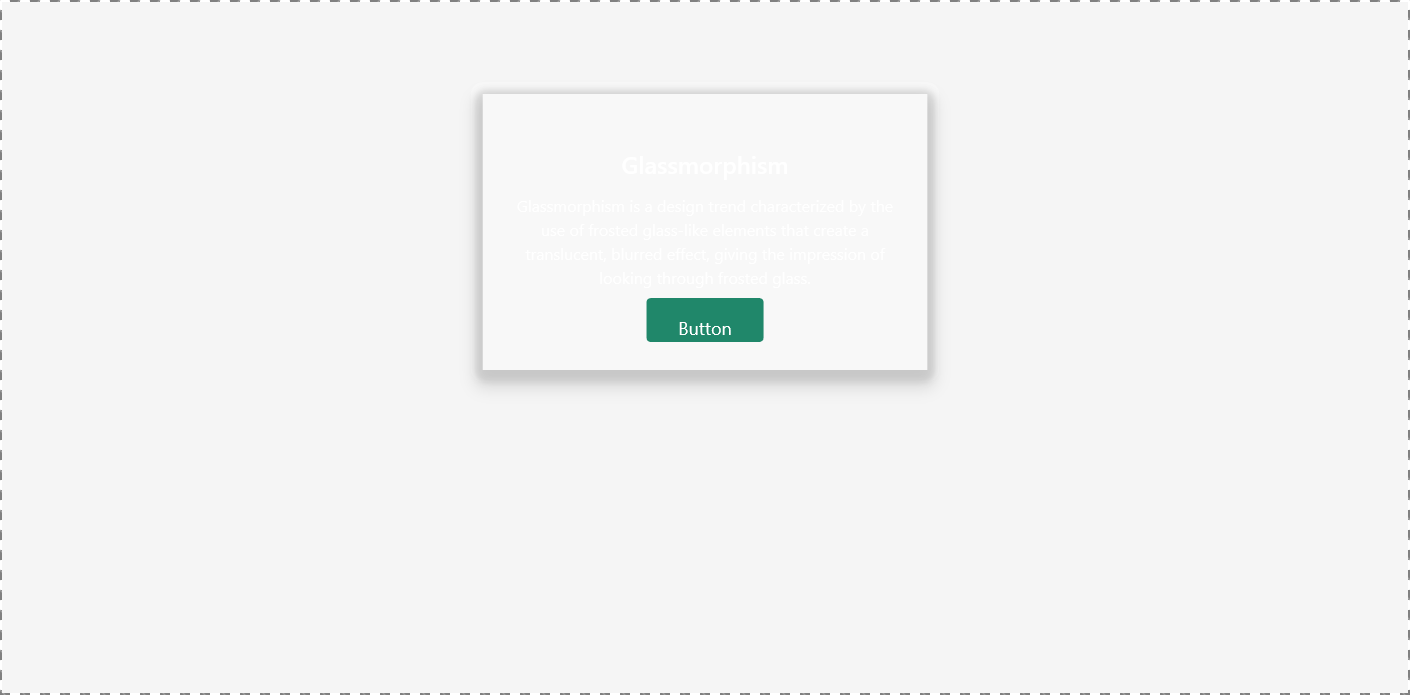 Glassmorphism with tailwindcss