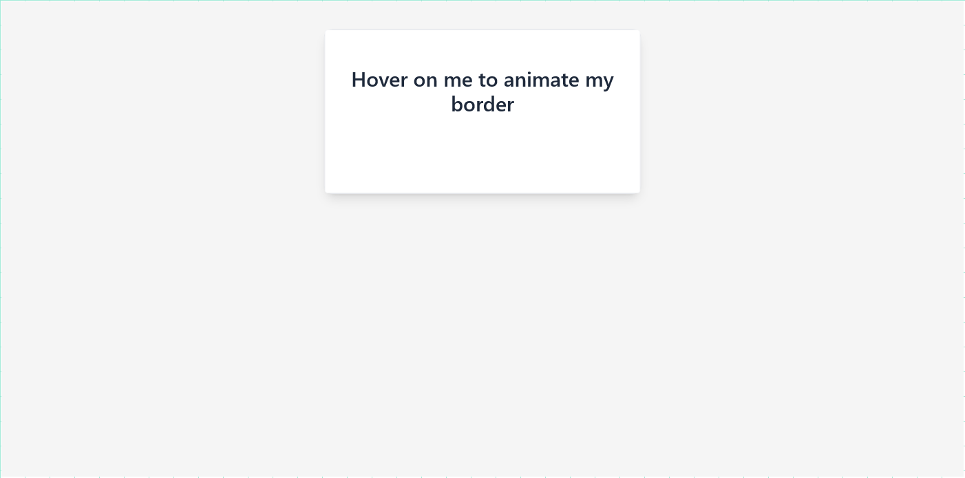 Animated border