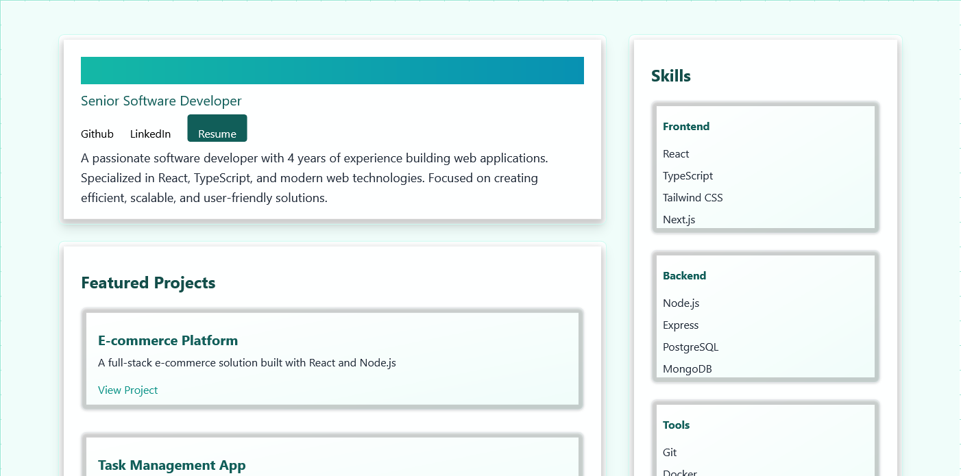 Elegant Portfolio template 