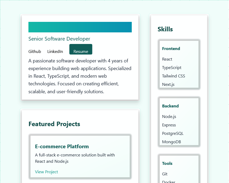 Elegant Portfolio template 